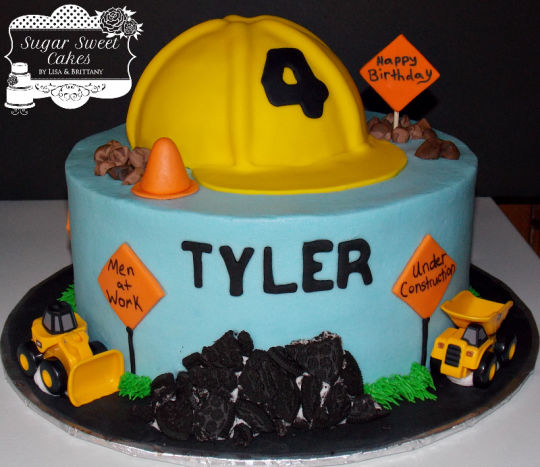 Construction Zone Birthday Cake