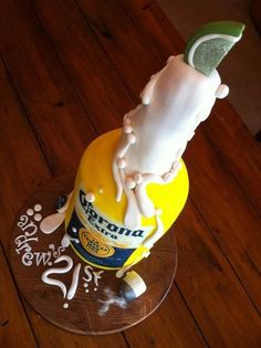 Corona Beer Bottle Birthday Cake