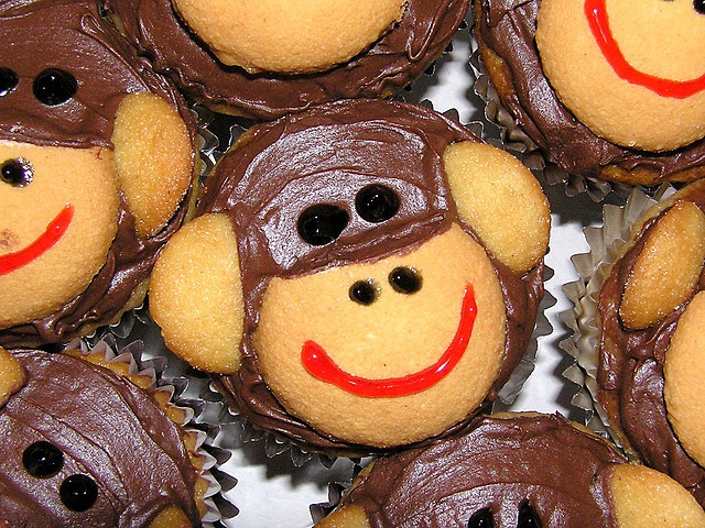 Curious George Monkey Cupcakes