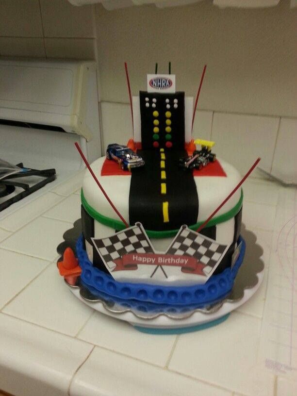 Drag Racing Cake