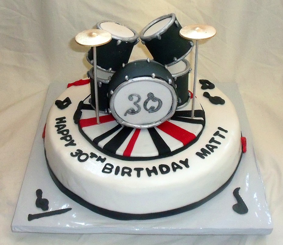 Drum Themed Birthday Cake Drum Themed Birthday Cake