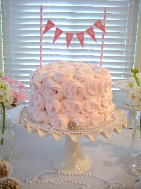 Elegant Vintage Birthday Cake