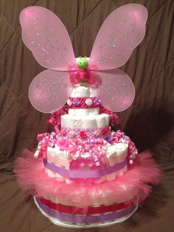 Fairy Butterfly Diaper Cake