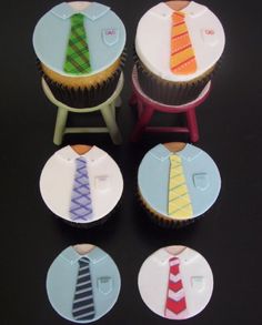 Father's Day Tie Cupcake Topper