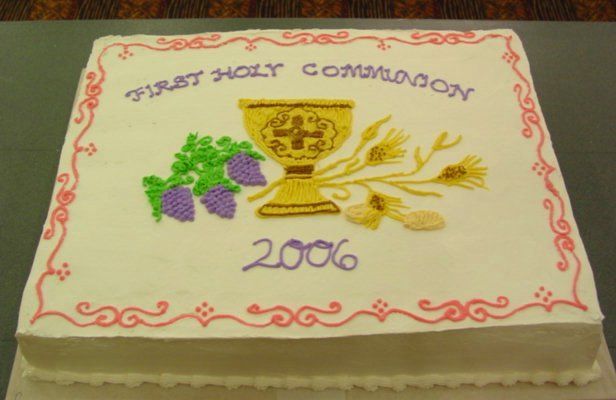 First Communion Sheet Cakes First Communion Sheet Cakes