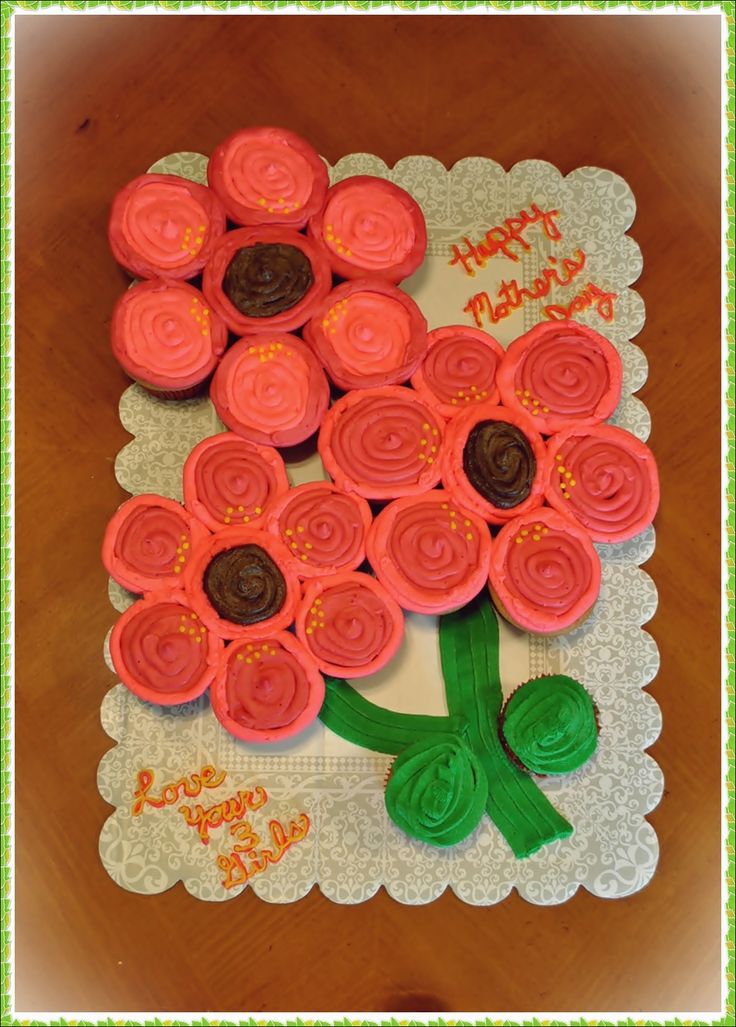 Flower Cupcake Cake Flower Cupcake Cake