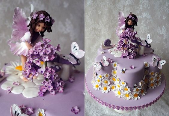 Flower Fairy Birthday Cake