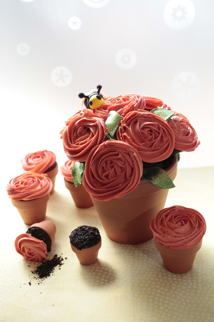 Flower Pot Cupcakes