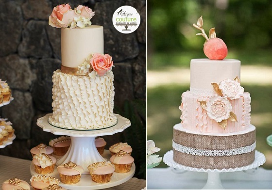 Fondant Ruffle Wedding Cake Fondant Ruffle Wedding Cake