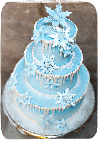 Frozen Winter Wonderland Cake