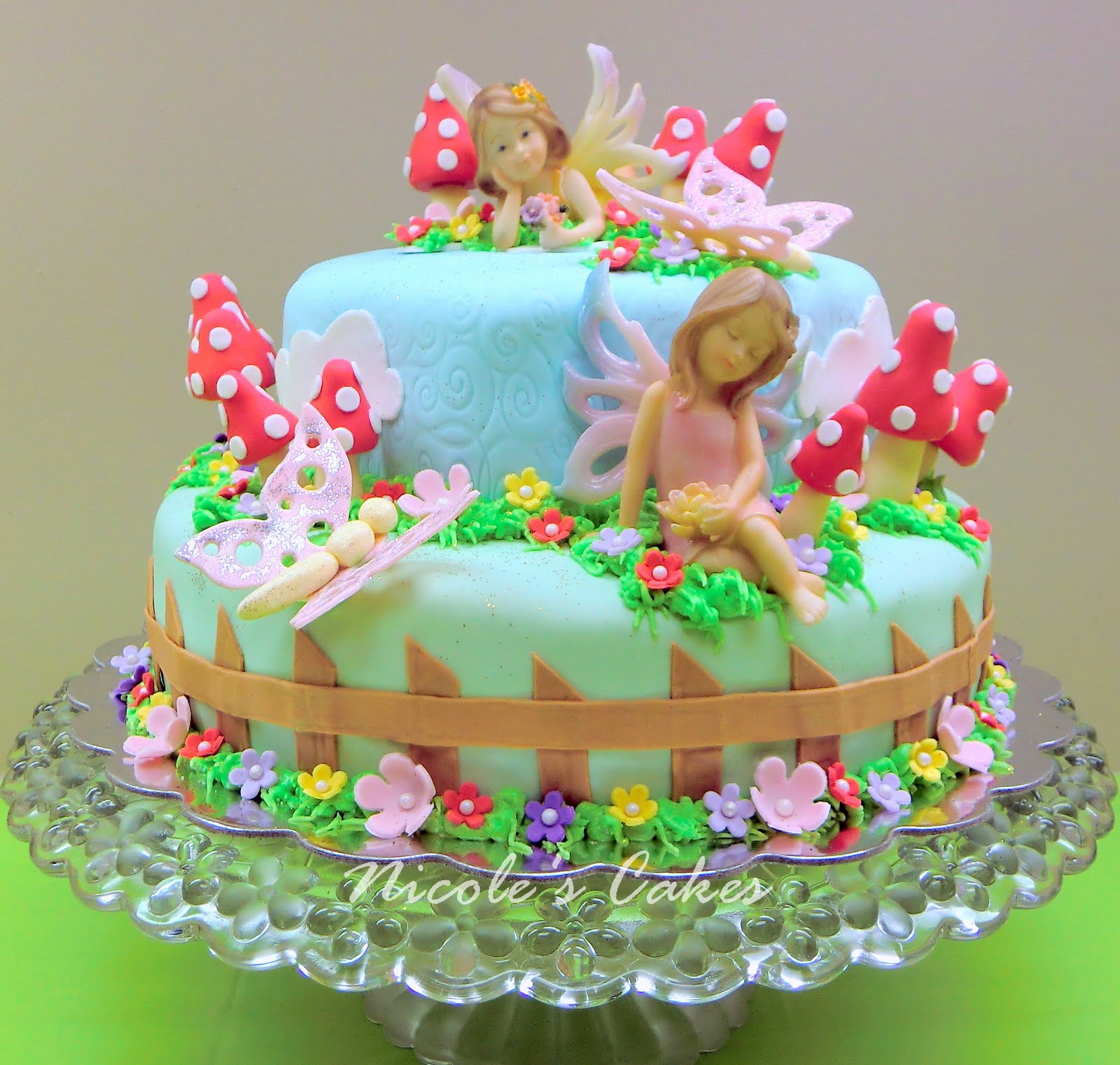 Garden Fairy Birthday Cake Garden Fairy Birthday Cake