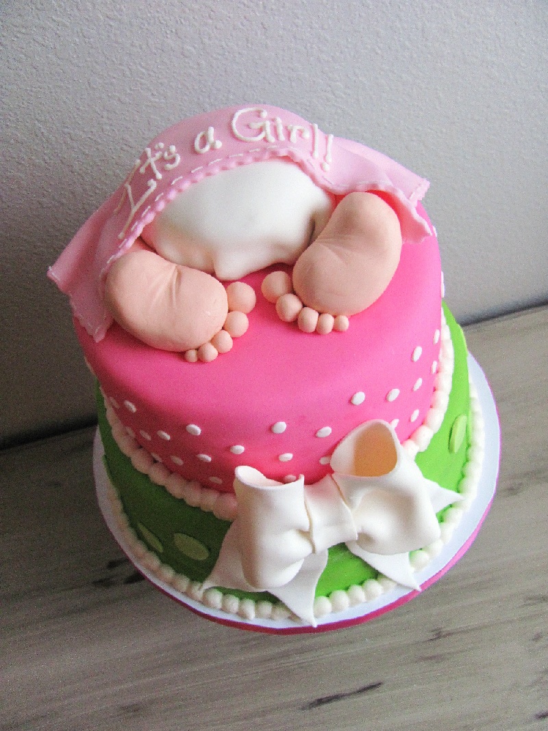 12 Photos of Acme Baby Girl Shower Cakes 12 Photos of Acme Baby Girl Shower Cakes