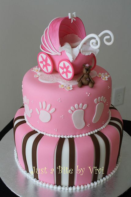 Girl Baby Shower Cake Idea Girl Baby Shower Cake Idea