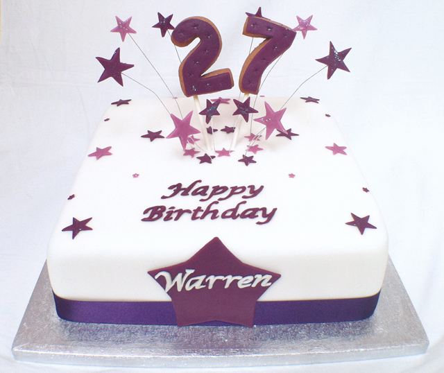 Happy 27 Birthday Cake Designs