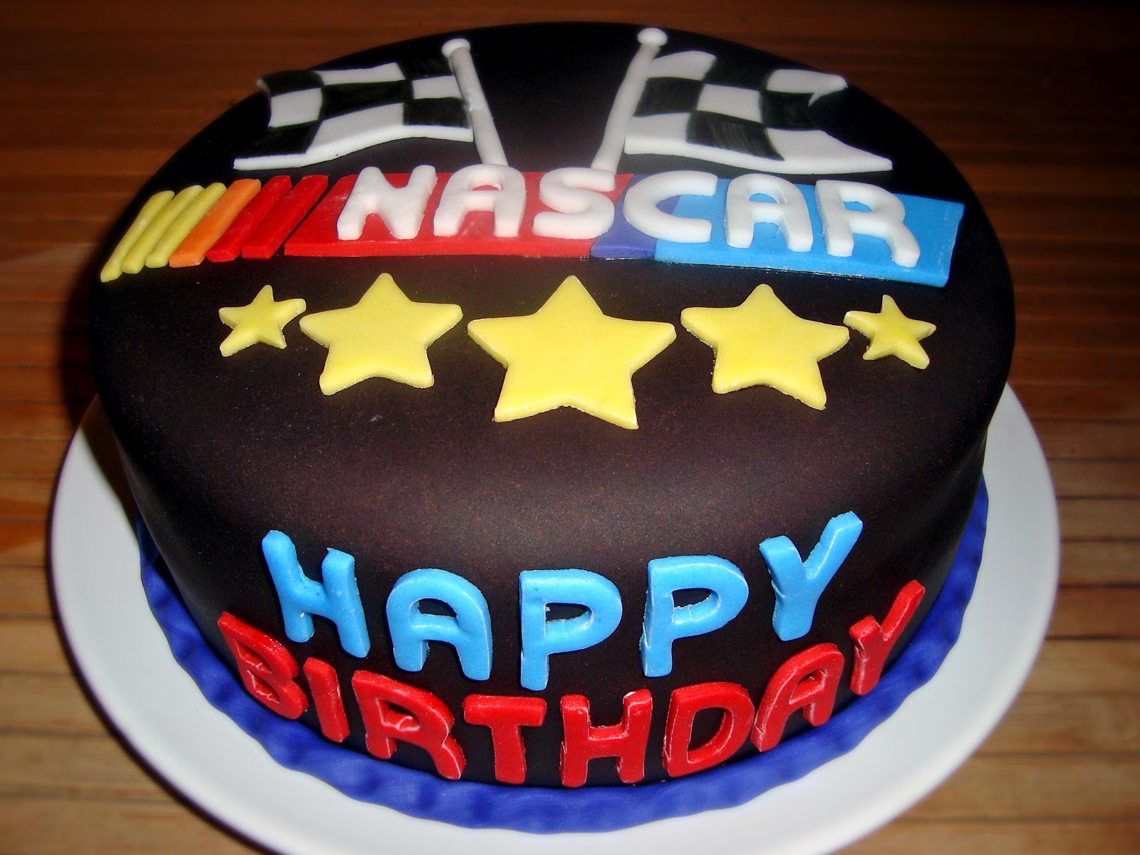 Happy Birthday NASCAR Cake