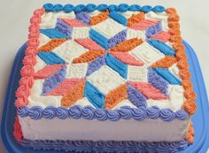 Happy Birthday Quilt Cake