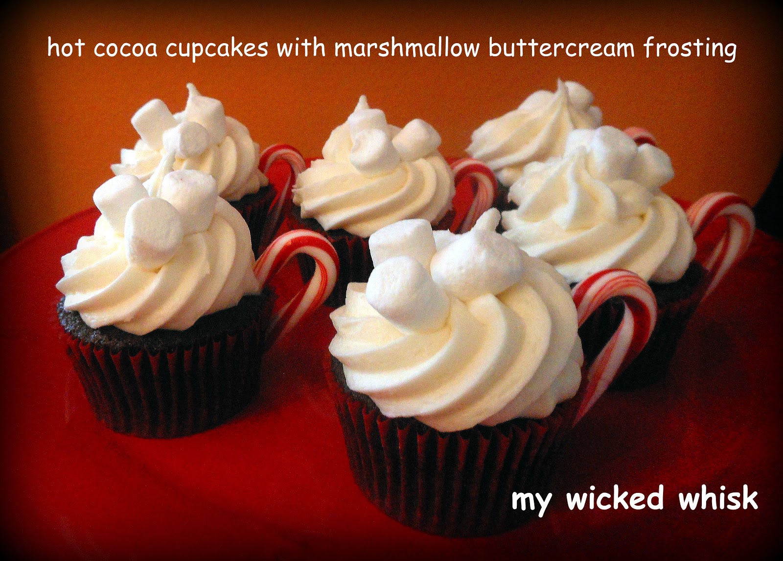 Hot Cocoa with Marshmallow Frosting Cupcakes
