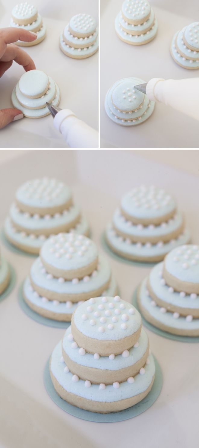 How to Make Stacked Wedding Cake Cookies