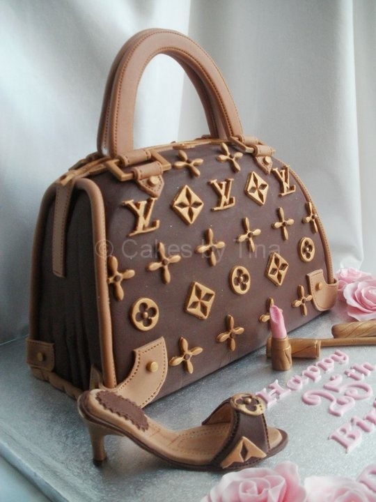 Louis Vuitton Purse Cake Louis Vuitton Purse Cake