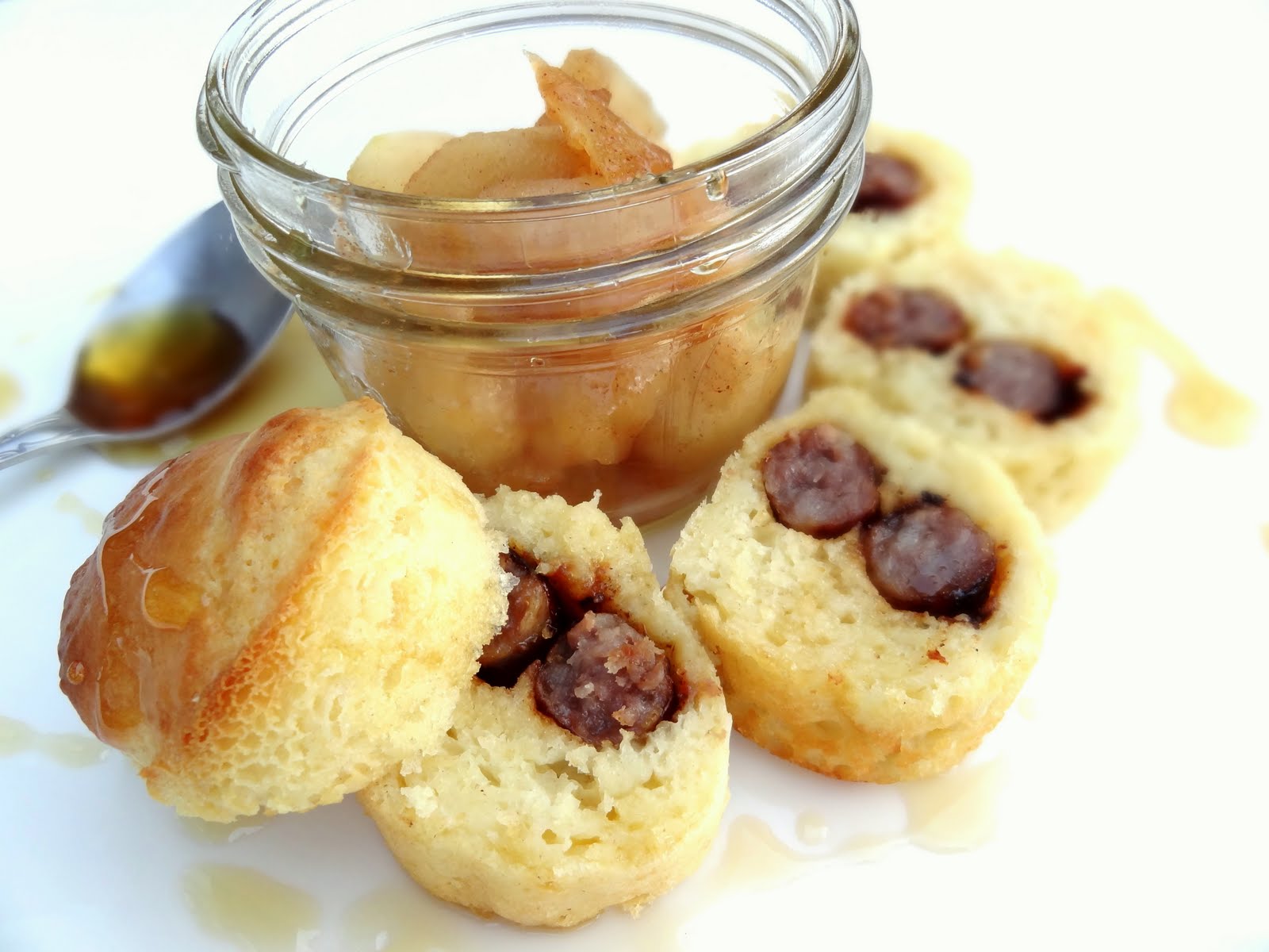 Mason Jar Pigs in a Blanket Pancakes