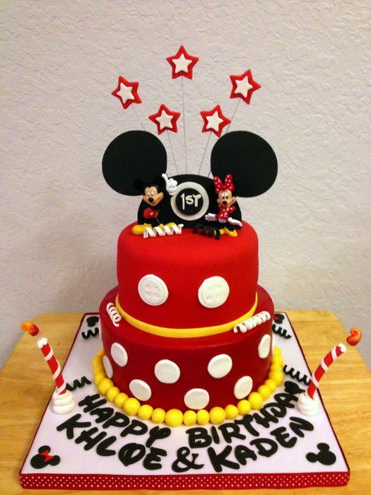 Mickey and Minnie Mouse Themed Cakes