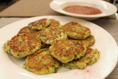 Mini Fried Zucchini Cakes Mini Fried Zucchini Cakes