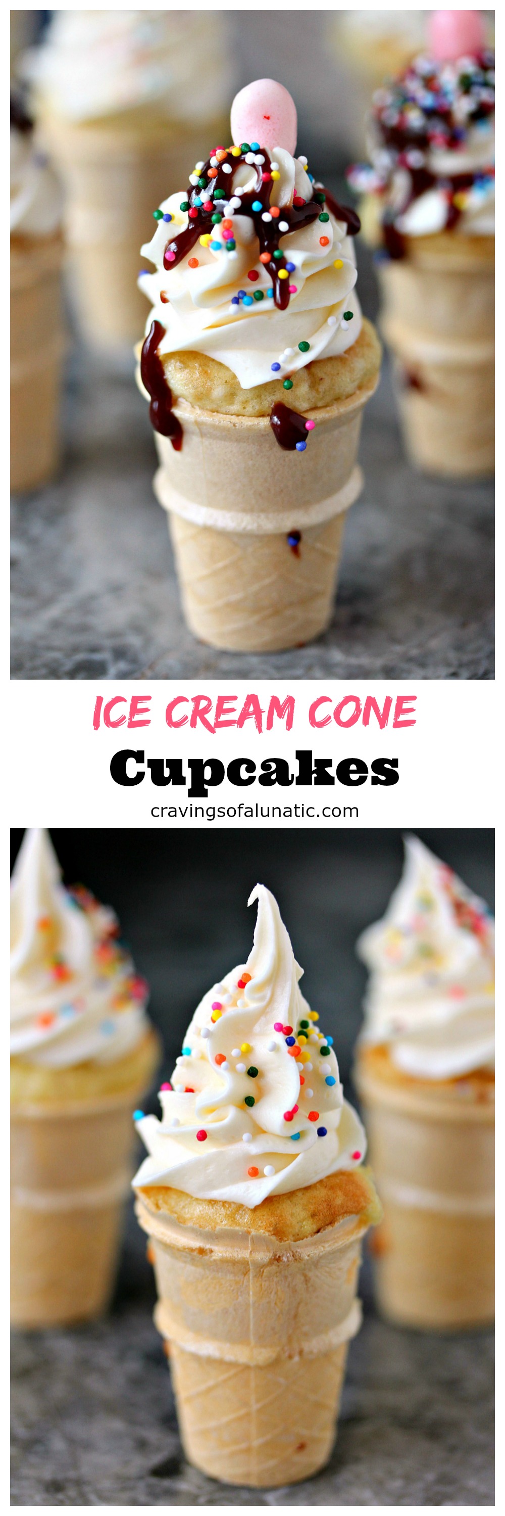 Mini Ice Cream Cone Cupcakes