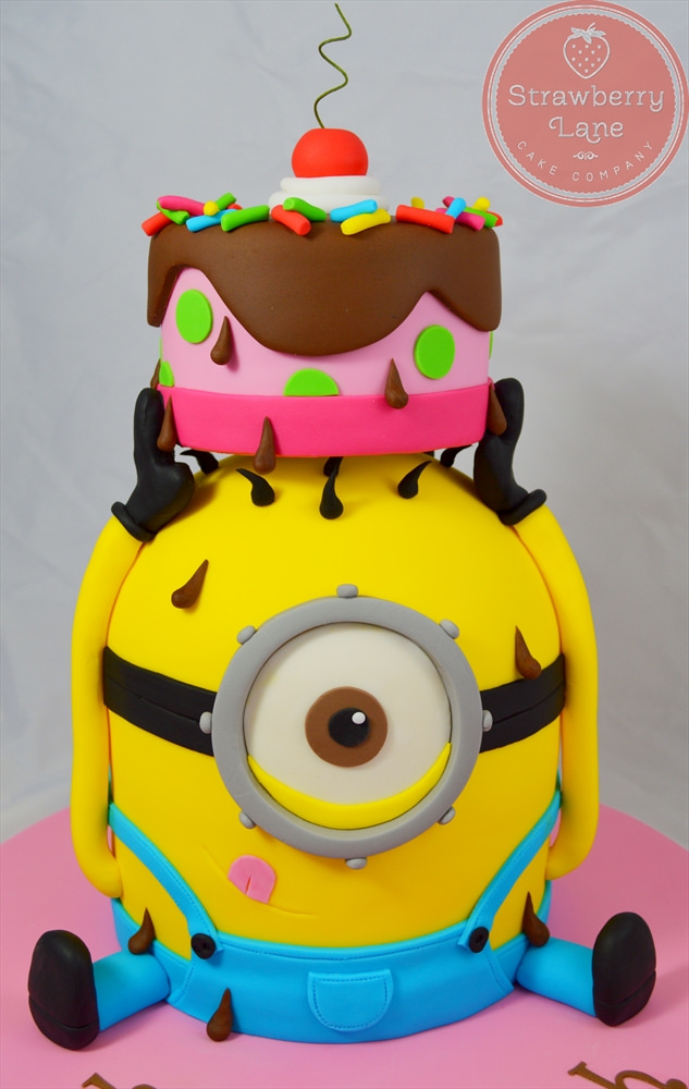 Minions Holding Birthday Cake