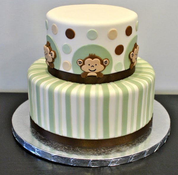 Monkey Baby Shower Cake Monkey Baby Shower Cake