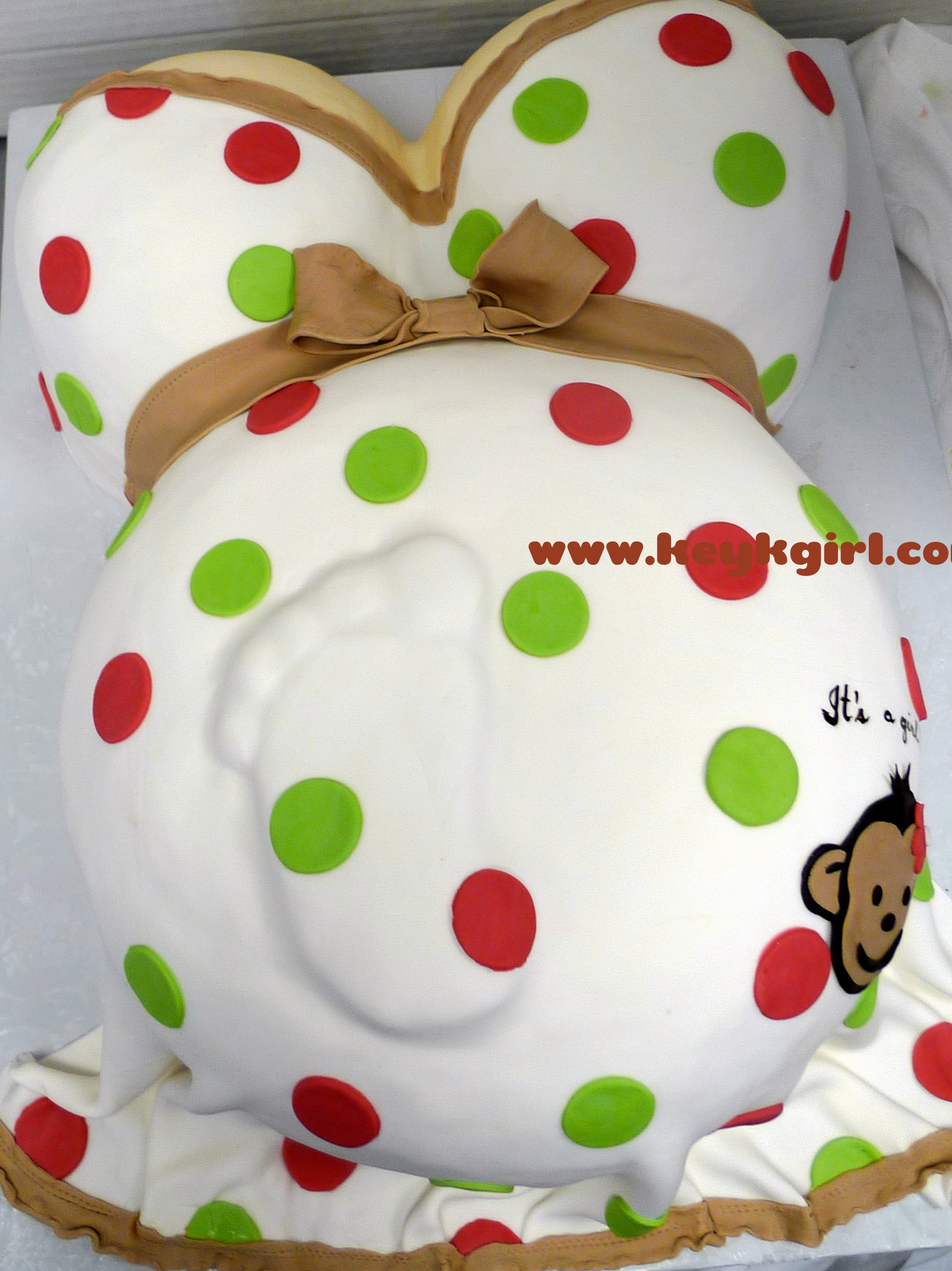 Monkey Baby Shower Cake