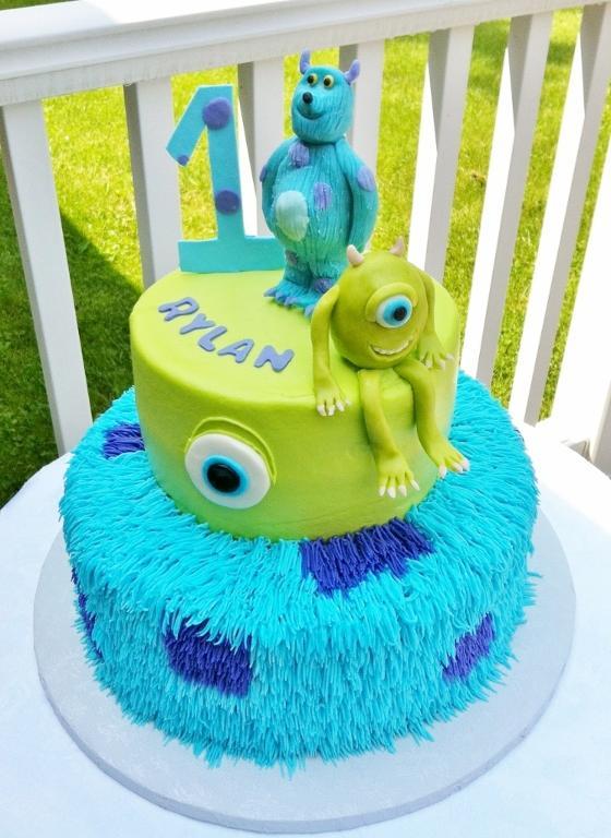 Monsters Inc. First Birthday Cake