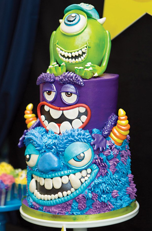 Monsters University 1st Birthday Cake
