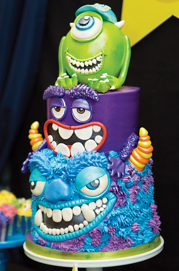 Monsters University 1st Birthday Cake Monsters University 1st Birthday Cake