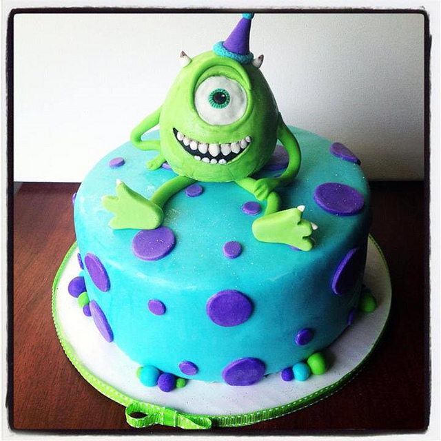 Monsters University Mike Cake