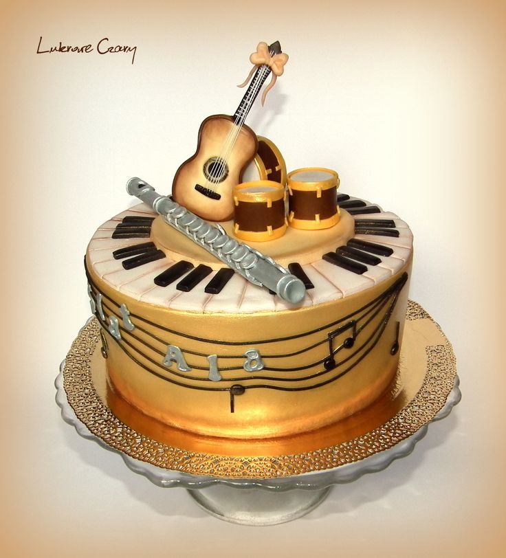 Music Themed Birthday Cake Music Themed Birthday Cake