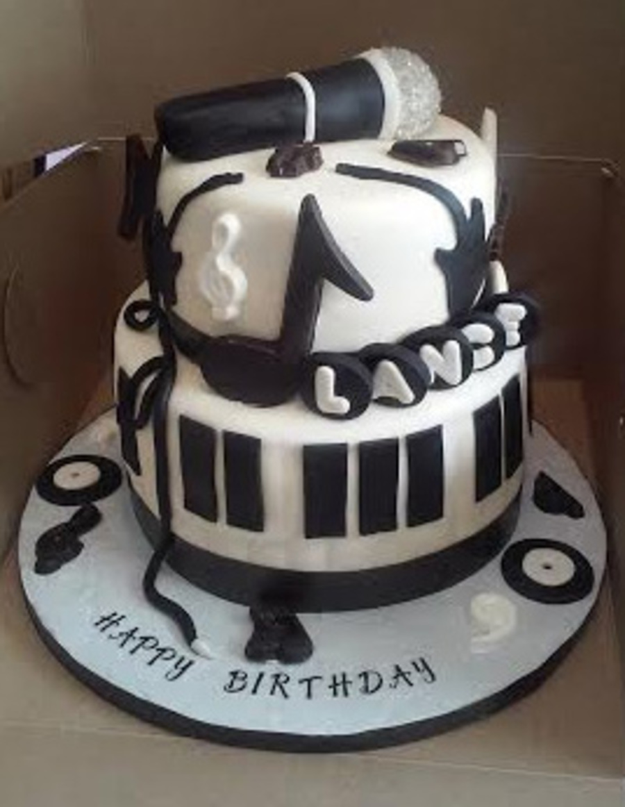 Music Themed Birthday Cake Music Themed Birthday Cake