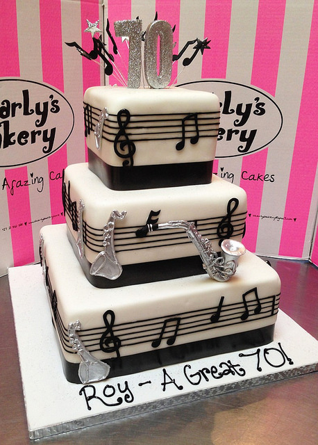 Music Themed Birthday Sheet Cakes