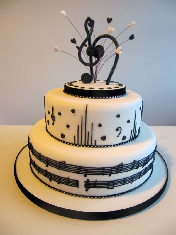 Music Themed Wedding Cake Music Themed Wedding Cake