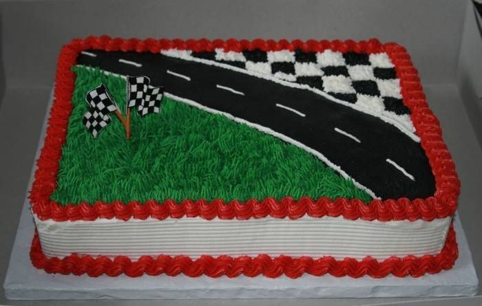 NASCAR Birthday Cake