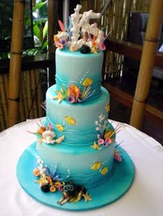 Ocean Sea Creatures Birthday Cake Ocean Sea Creatures Birthday Cake