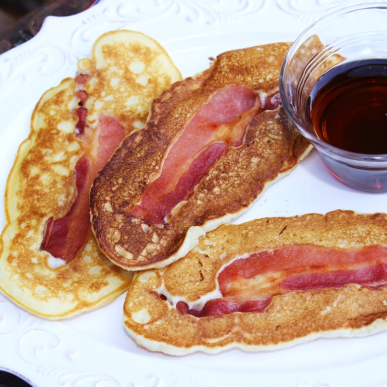 Pancake Wrapped Bacon