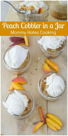 Peach Cobbler in a Jar Recipe