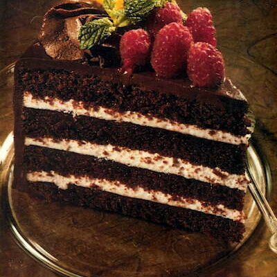 Picture of a Piece of Chocolate Cake Picture of a Piece of Chocolate Cake