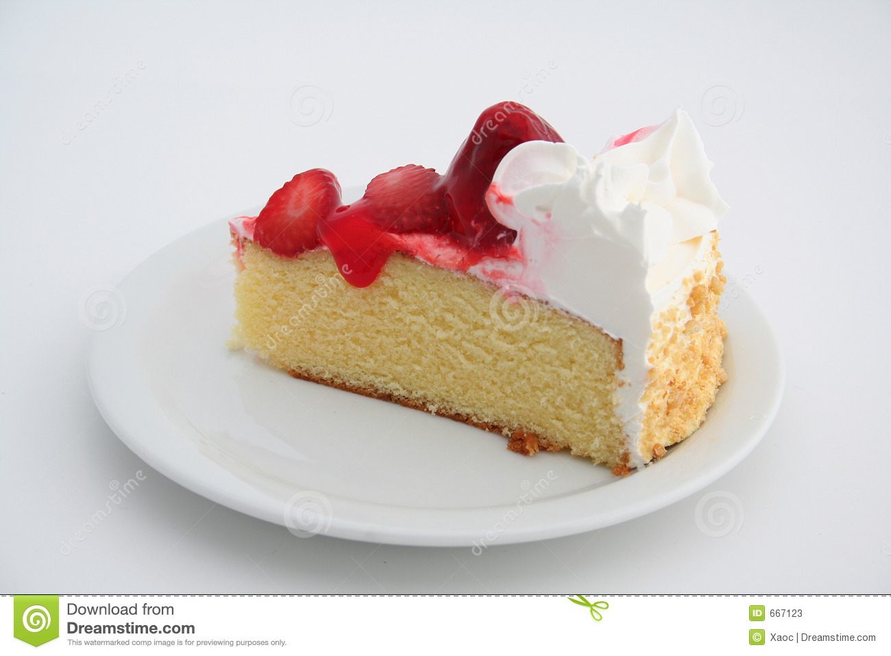 Piece of Strawberry Cake Piece of Strawberry Cake
