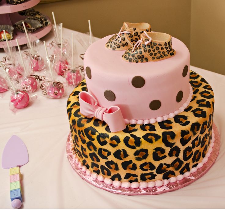 Pink and Cheetah Baby Shower Decorations