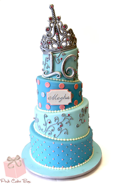 Pink and Gold Sweet 16 Cake Pink and Gold Sweet 16 Cake