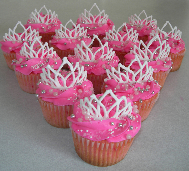 Pink Princess Cupcakes