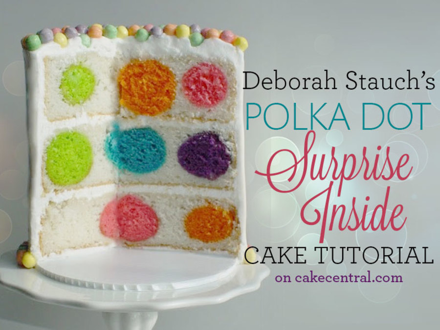 Polka Dot Inside Cake Surprise Polka Dot Inside Cake Surprise