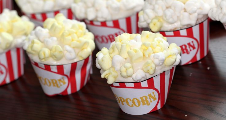 Popcorn Themed Cupcakes