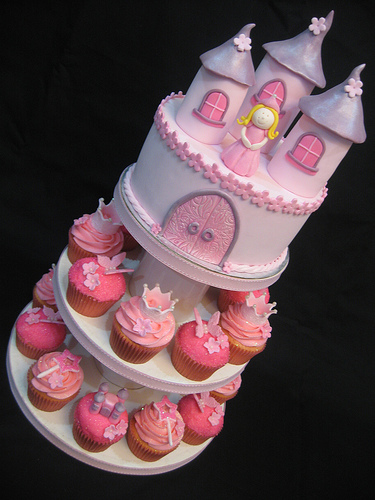 Princess Cupcake Birthday Cake